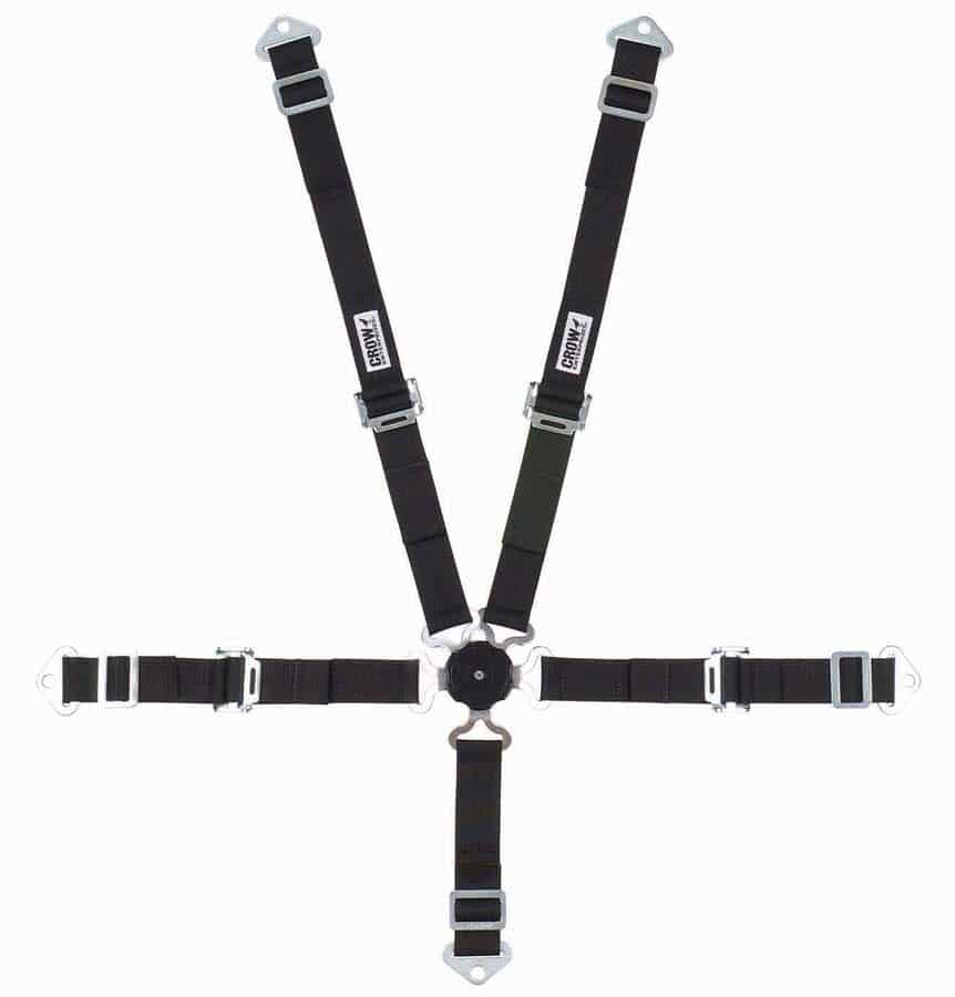 5-PT HARNESS 2IN CAM LOCK BLACK PULL UP